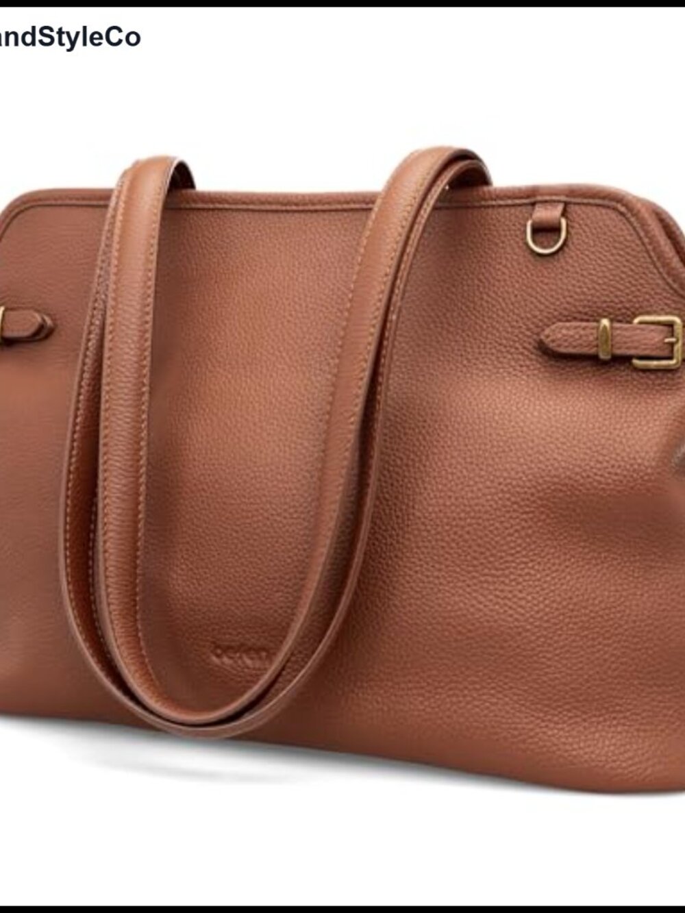Genuine Leather Tote Bag Women Medium Soft Shoulder Handbag Vintage Satchel